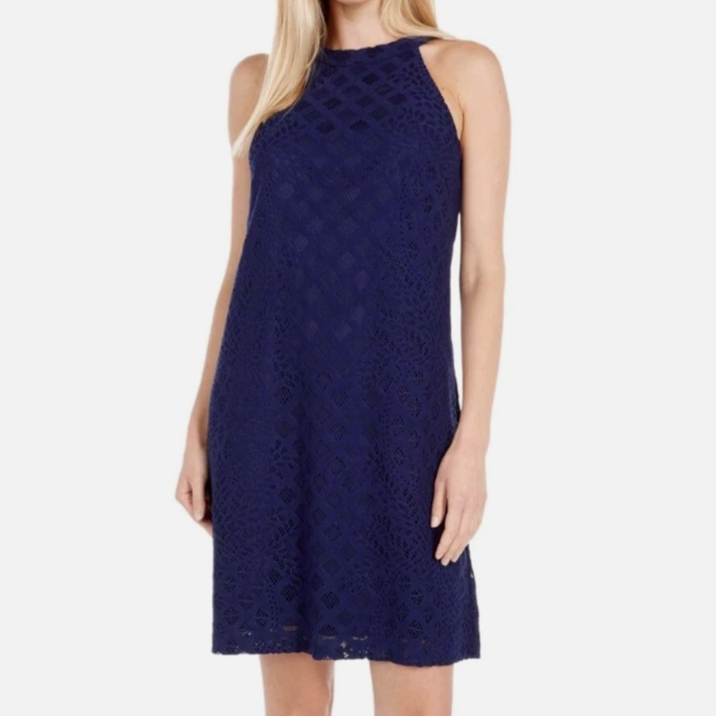 Rayanne Shift Dress Navy Lilly Pulitzer Size Xl